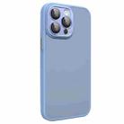 For iPhone 15 All-inclusive TPU Edge Acrylic Back Phone Case with Lens Film(Sierra Blue) - 1