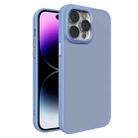 For iPhone 14 All-inclusive TPU Edge Acrylic Back Phone Case(Sierra Blue) - 1