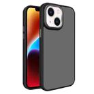 For iPhone 14 All-inclusive TPU Edge Acrylic Back Phone Case(Black) - 1