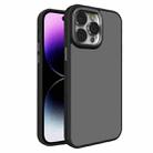 For iPhone 14 Pro All-inclusive TPU Edge Acrylic Back Phone Case(Black) - 1