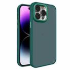 For iPhone 14 Pro Max All-inclusive TPU Edge Acrylic Back Phone Case(Green) - 1