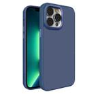 For iPhone 13 Pro Max All-inclusive TPU Edge Acrylic Back Phone Case(Navy Blue) - 1