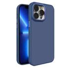 For iPhone 13 Pro All-inclusive TPU Edge Acrylic Back Phone Case(Navy Blue) - 1