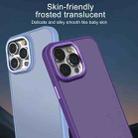 For iPhone 13 Pro All-inclusive TPU Edge Acrylic Back Phone Case(Deep Purple) - 3