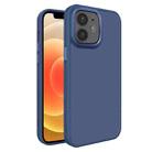 For iPhone 12 All-inclusive TPU Edge Acrylic Back Phone Case(Navy Blue) - 1