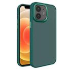 For iPhone 12 All-inclusive TPU Edge Acrylic Back Phone Case(Green) - 1