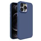 For iPhone 12 Pro Max All-inclusive TPU Edge Acrylic Back Phone Case(Navy Blue) - 1