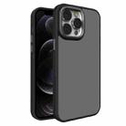 For iPhone 12 Pro Max All-inclusive TPU Edge Acrylic Back Phone Case(Black) - 1