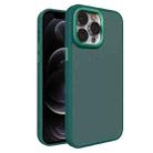 For iPhone 12 Pro All-inclusive TPU Edge Acrylic Back Phone Case(Green) - 1