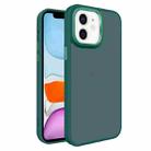 For iPhone 11 All-inclusive TPU Edge Acrylic Back Phone Case(Green) - 1