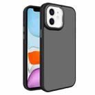 For iPhone 11 All-inclusive TPU Edge Acrylic Back Phone Case(Black) - 1