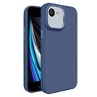 For iPhone SE 2022 /2020 / 7 / 8 All-inclusive TPU Edge Acrylic Back Phone Case(Navy Blue) - 1