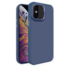 For iPhone X / XS All-inclusive TPU Edge Acrylic Back Phone Case(Navy Blue) - 1