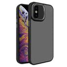 For iPhone X / XS All-inclusive TPU Edge Acrylic Back Phone Case(Black) - 1