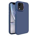For iPhone XR All-inclusive TPU Edge Acrylic Back Phone Case(Navy Blue) - 1