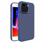 For iPhone 8 Plus / 7 Plus All-inclusive TPU Edge Acrylic Back Phone Case(Navy Blue) - 1