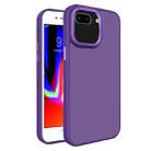 For iPhone 8 Plus / 7 Plus All-inclusive TPU Edge Acrylic Back Phone Case(Deep Purple) - 1