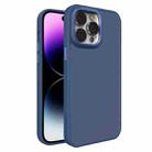 For iPhone 15 Pro Max All-inclusive TPU Edge Acrylic Back Phone Case(Navy Blue) - 1