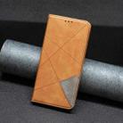 For Motorola Moto G35 Rhombus Texture Magnetic Leather Phone Case(Yellow) - 2