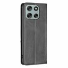 For Motorola Moto G56 5G Rhombus Texture Magnetic Leather Phone Case(Black) - 3