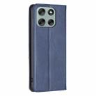 For Motorola Moto G56 5G Rhombus Texture Magnetic Leather Phone Case(Blue) - 3