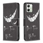 For Motorola Moto G54 5G EU Edition Colored Drawing Pattern Leather Phone Case(Smirk) - 1