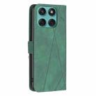 For Motorola Edge 60 Fusion Magnetic Buckle Rhombus Texture Leather Phone Case(Green) - 3