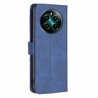 For Realme 12+ 5G Magnetic Buckle Rhombus Texture Leather Phone Case(Blue) - 3