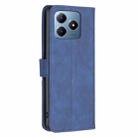 For Realme C61 / C63 Magnetic Buckle Rhombus Texture Leather Phone Case(Blue) - 3