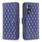 For Realme C65 4G Diamond Lattice Wallet Flip Leather Phone Case(Blue) - 1