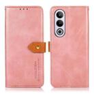 For OnePlus Nord CE4 Global KHAZNEH Dual-color Cowhide Texture Flip Leather Phone Case(Rose Gold) - 1