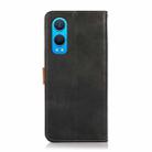 For OnePlus Nord CE4 Lite KHAZNEH Dual-color Cowhide Texture Flip Leather Phone Case(Black) - 3