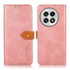 For OnePlus 13 KHAZNEH Dual-color Cowhide Texture Flip Leather Phone Case(Rose Gold) - 1