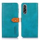 For OnePlus Nord 5 KHAZNEH Dual-color Cowhide Texture Flip Leather Phone Case(Blue) - 1