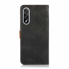 For OnePlus Nord 5 KHAZNEH Dual-color Cowhide Texture Flip Leather Phone Case(Black) - 3