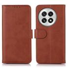 For OnePlus 13 Cow Texture Leather Phone Case(Brown) - 1