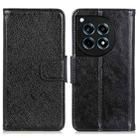 For OnePlus 12R / Ace 3 Nappa Texture Leather Phone Case(Black) - 1