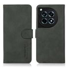 For OnePlus 12R / Ace 3 KHAZNEH Matte Texture Leather Phone Case(Green) - 1