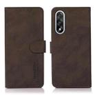 For OnePlus Nord 5 KHAZNEH Matte Texture Leather Phone Case(Brown) - 1