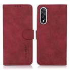 For OnePlus Nord 5 KHAZNEH Matte Texture Leather Phone Case(Red) - 1