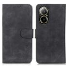 For Realme C67 4G KHAZNEH Retro Texture Leather Phone Case(Black) - 1