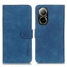 For Realme C67 4G KHAZNEH Retro Texture Leather Phone Case(Blue) - 1