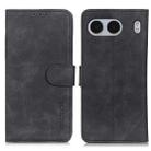 For OnePlus Nord 4 KHAZNEH Retro Texture Leather Phone Case(Black) - 1