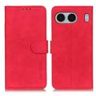 For OnePlus Nord 4 KHAZNEH Retro Texture Leather Phone Case(Red) - 1