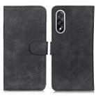 For OnePlus Nord 5 / Ace 5 Ultra KHAZNEH Retro Texture Leather Phone Case(Black) - 1