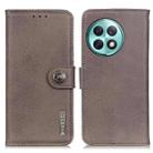 For OnePlus Ace 2 Pro KHAZNEH Cowhide Texture Flip Leather Phone Case(Khaki) - 1