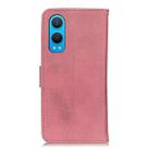 For OnePlus Nord CE4 Lite KHAZNEH Cowhide Texture Flip Leather Phone Case(Pink) - 3