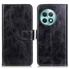 For OnePlus Ace 2 Pro Retro Crazy Horse Texture Leather Phone Case(Black) - 1