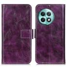 For OnePlus Ace 2 Pro Retro Crazy Horse Texture Leather Phone Case(Purple) - 1
