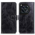 For OnePlus 12R/Ace 3 Retro Crazy Horse Texture Leather Phone Case(Black) - 1